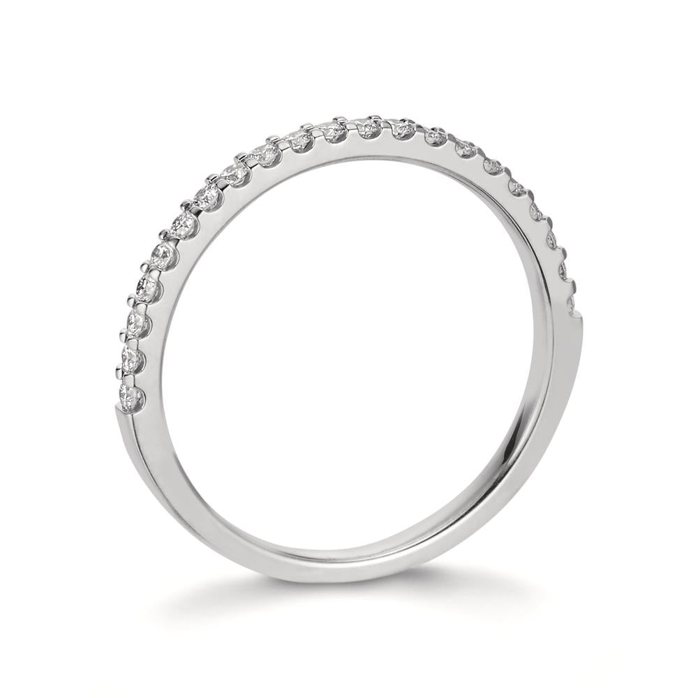 Memory ring 750/18K hvidguld Diamant 0.25 ct, 21 Sten , w-si