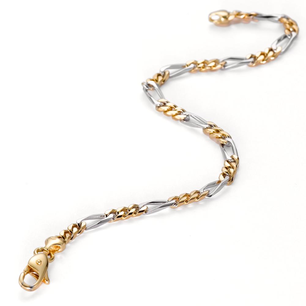Armbånd 750/18K guld, 750/18K hvidguld 19 cm