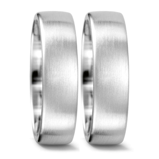 Partnerringe 750/18K hvidguld