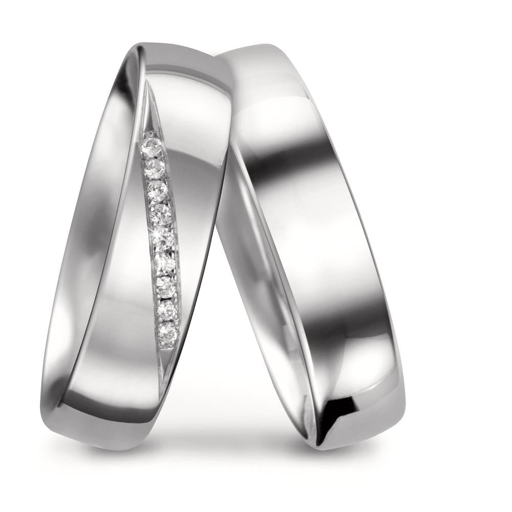 Partnerringe 750/18K hvidguld