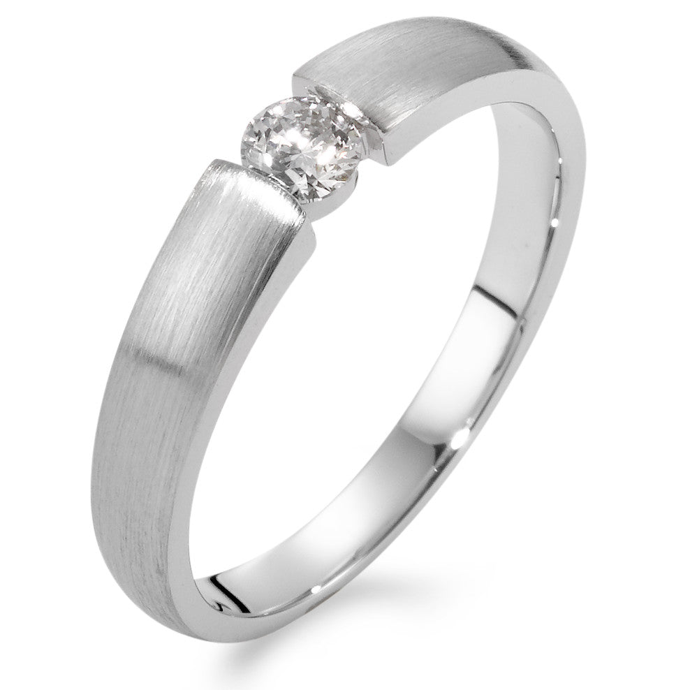 Solitaire ring 750/18K hvidguld Diamant 0.20 ct, w-si
