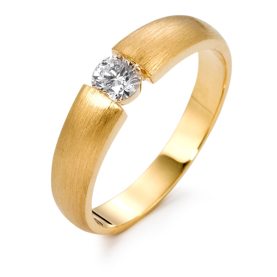 Solitaire ring 750/18K guld Diamant 0.30 ct, w-si