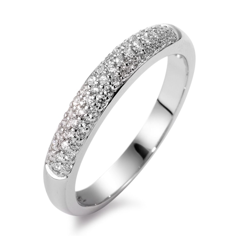 Ringe 750/18K hvidguld Diamant 0.25 ct, 49 Sten , w-si