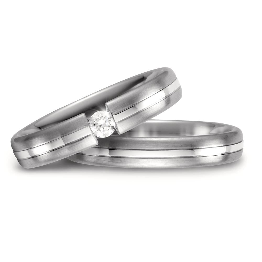 Partnerringe 585/14 K hvidguld