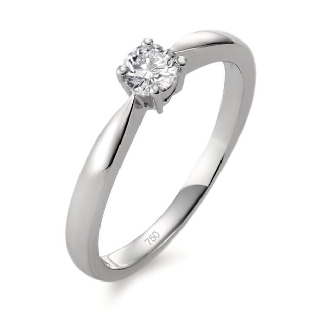 Solitaire ring 750/18K hvidguld Diamant 0.25 ct, w-si