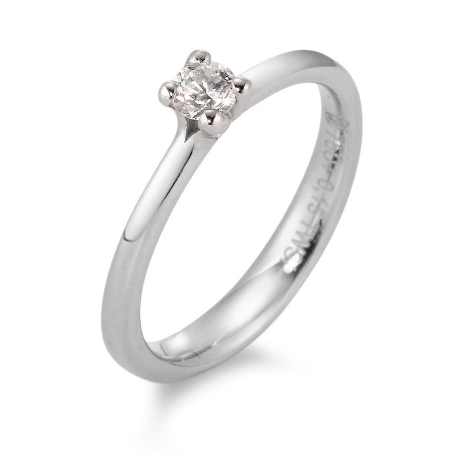 Ringe 750/18K hvidguld Diamant 0.15 ct, tw-si