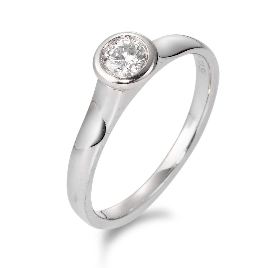 Solitaire ring 750/18K hvidguld Diamant 0.20 ct, tw-si