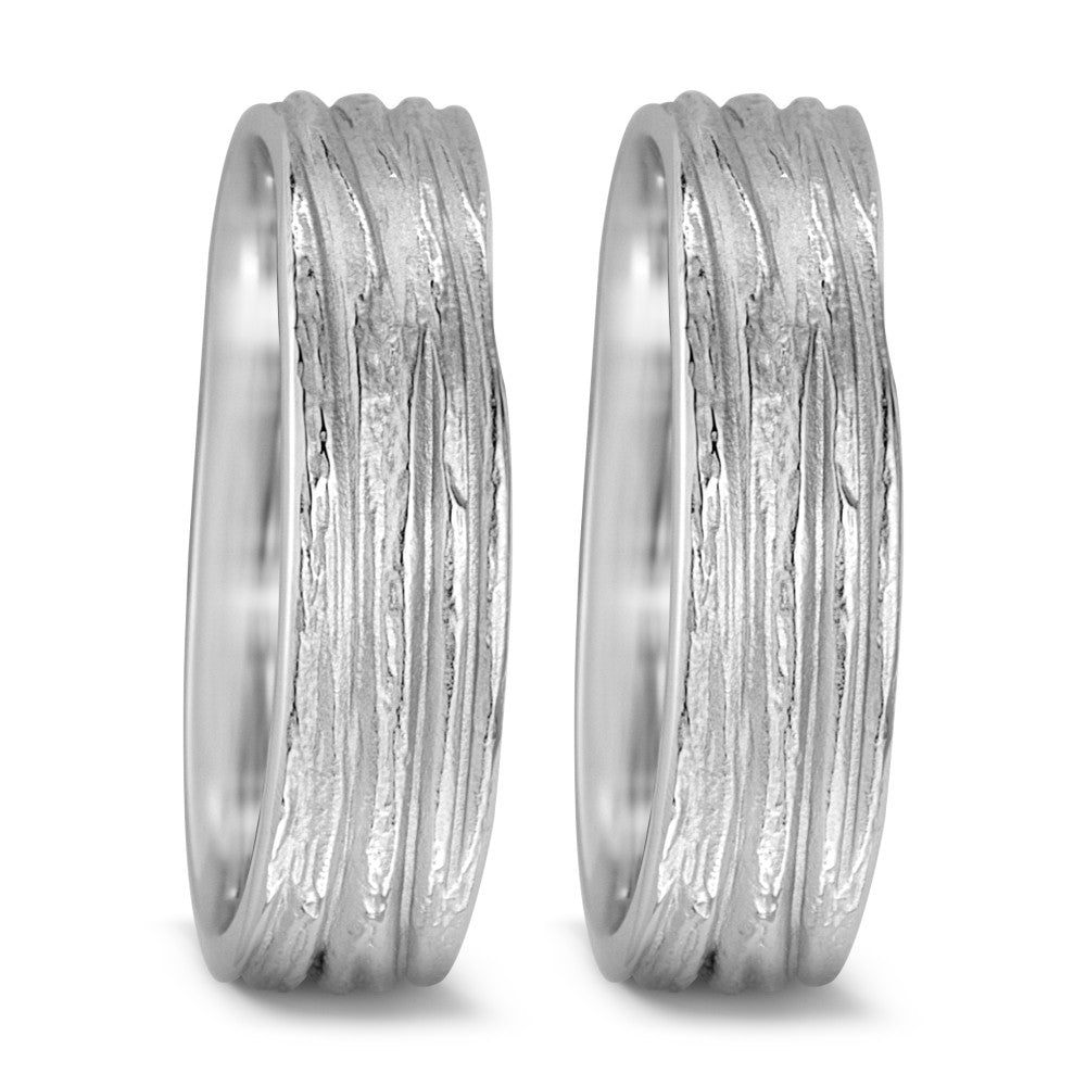 Partnerringe 750/18K hvidguld