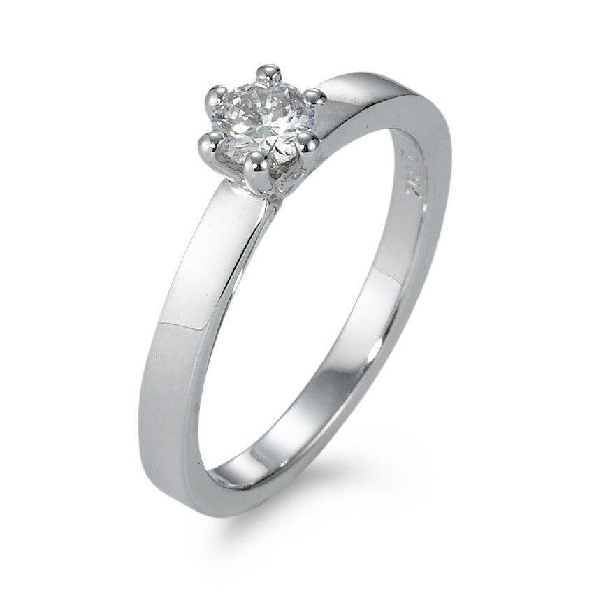 Solitaire ring 750/18K hvidguld Diamant 0.30 ct, w-si