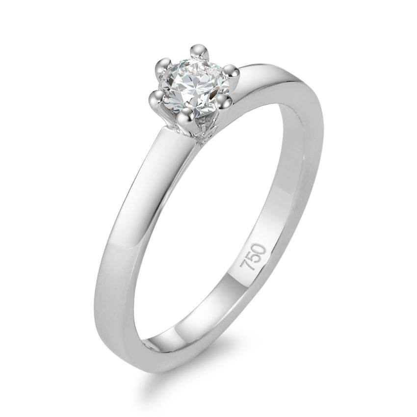 Solitaire ring 750/18K hvidguld Diamant 0.25 ct, w-si