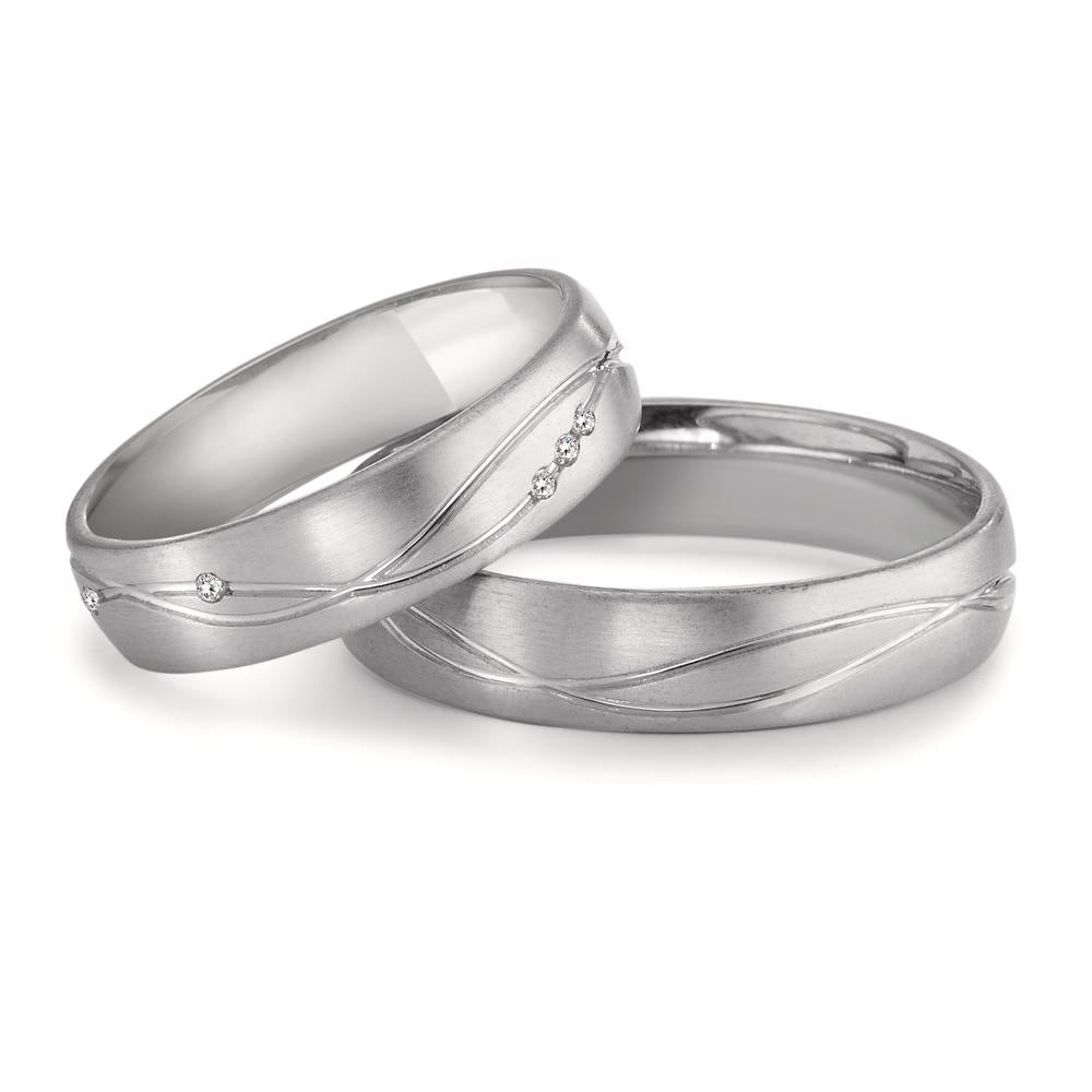 Partnerringe 750/18K hvidguld