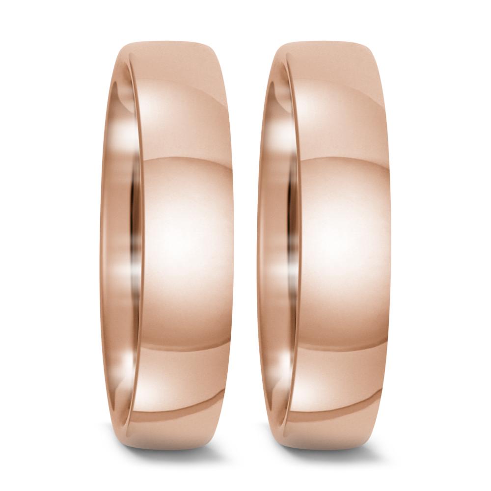 Partnerringe 750/18K rødguld