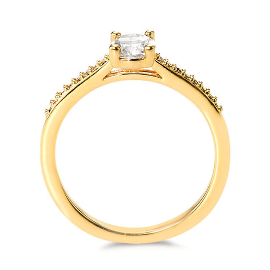 Solitaire ring Bronze Zirconia 17 Sten Ø5 mm