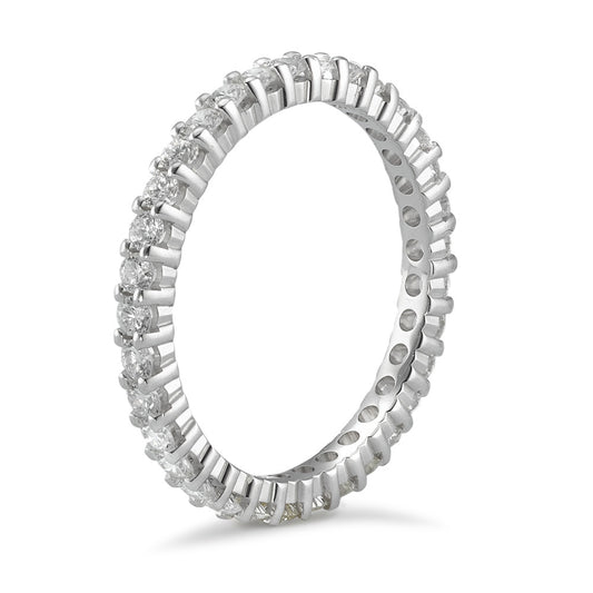 Memory ring 750/18K hvidguld Diamant 0.75 ct, w-si