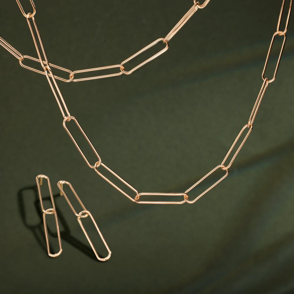 Øreringe Bronze gul forgyldt