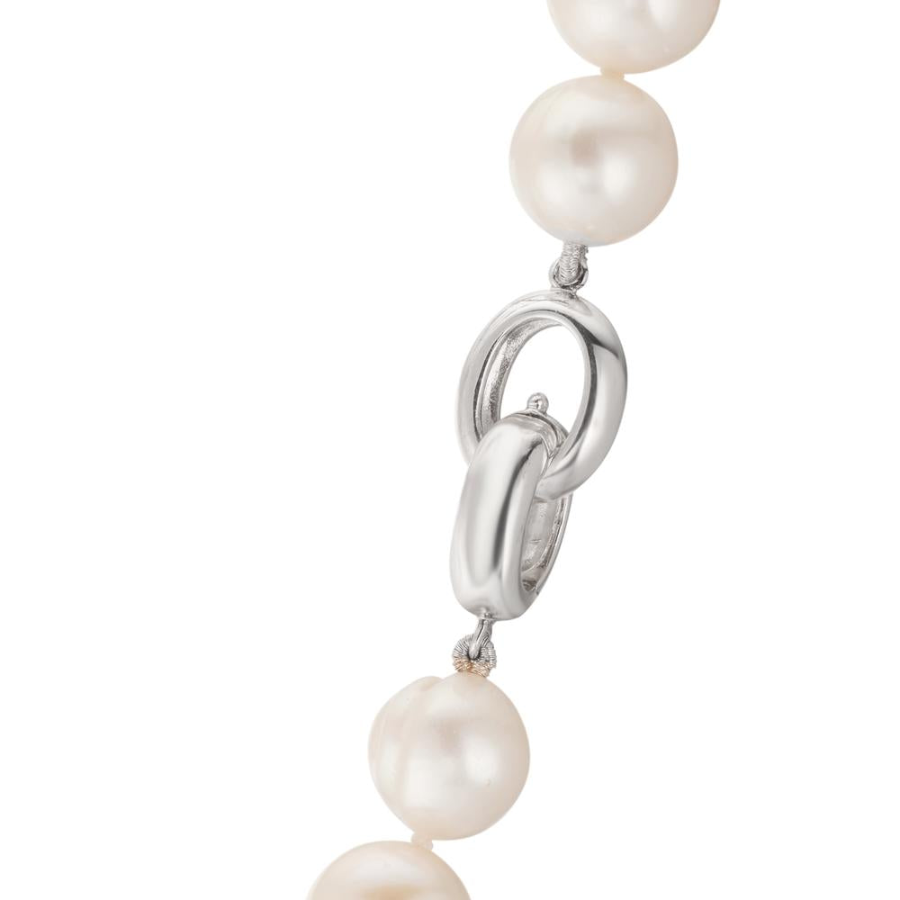 Collier Sølv Ferskvands kulturperle hvid, 12 mm 48 cm