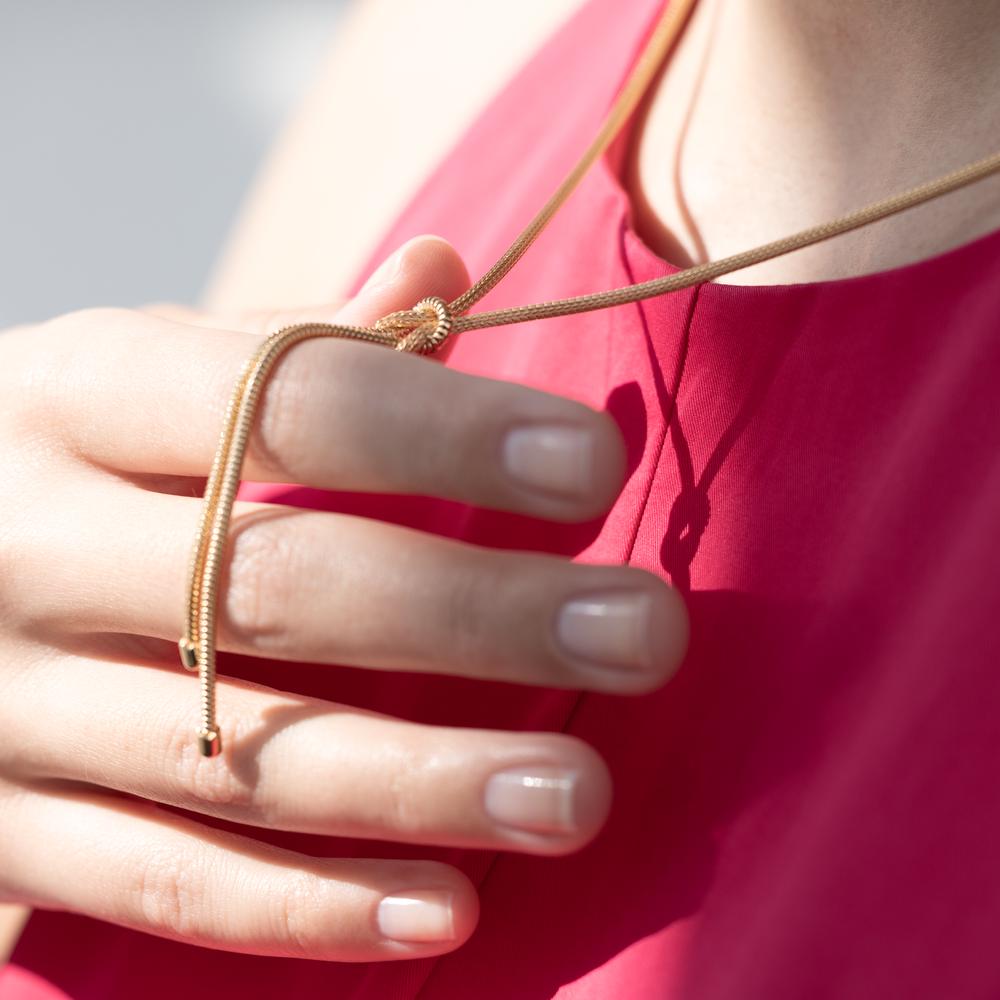 Collier Sølv gul forgyldt 50 cm