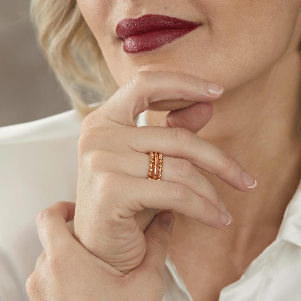 Ring sæt 750/18K rødguld