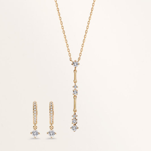 Click kreoler Bronze Zirconia 22 Sten forgyldt