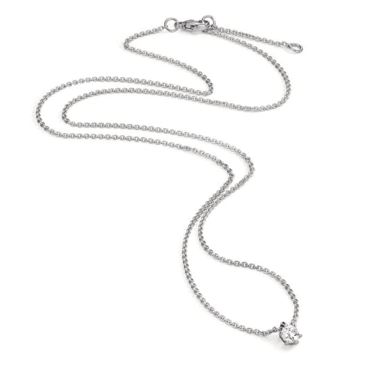 Collier 750/18K hvidguld Diamant 0.15 ct, w-si 40-42 cm