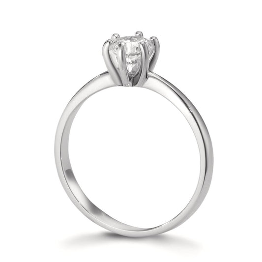 Solitaire ring 750/18K hvidguld Diamond Lab dyrket 0.50 ct, w-si