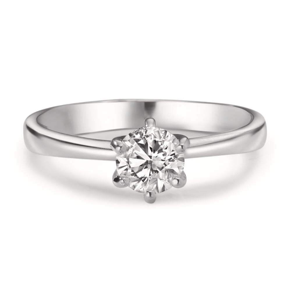 Solitaire ring 750/18K hvidguld Diamond Lab dyrket 0.50 ct, w-si