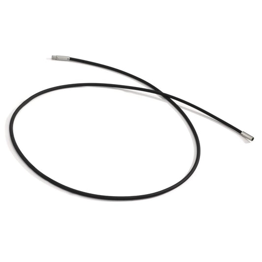 Halskæde Silikone, Rustfrit stål 50 cm