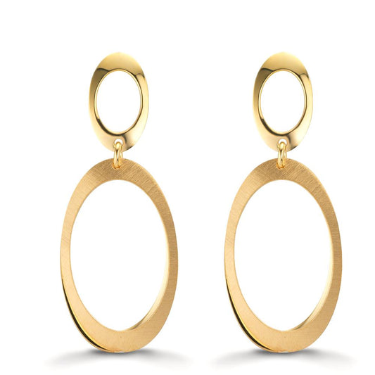 Øreringe Sølv gul forgyldt