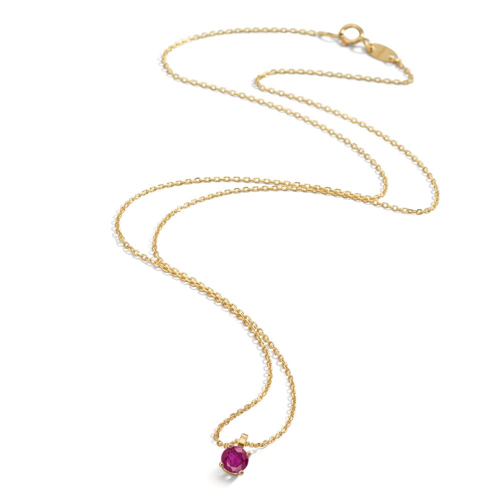 Collier 750/18K guld Rubin 0.26 ct 42 cm