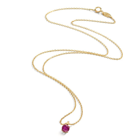 Collier 750/18K guld Rubin 0.26 ct 42 cm