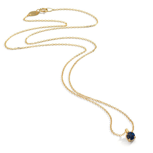 Collier 750/18K guld Safir 0.28 ct 42 cm