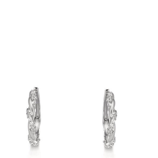 Click kreoler Sølv Zirconia 26 Sten rhodineret