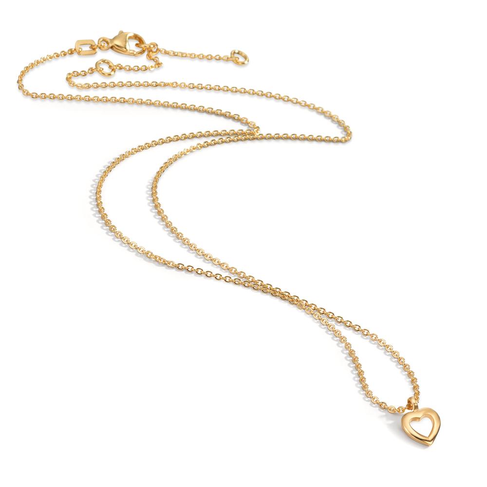 Collier 375/9K guld Hjerte 38-42 cm