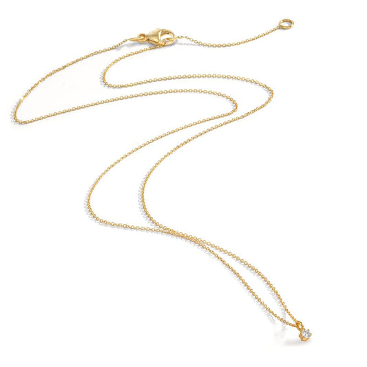 Collier 750/18K guld Diamant 0.03 ct, w-si 42-45 cm