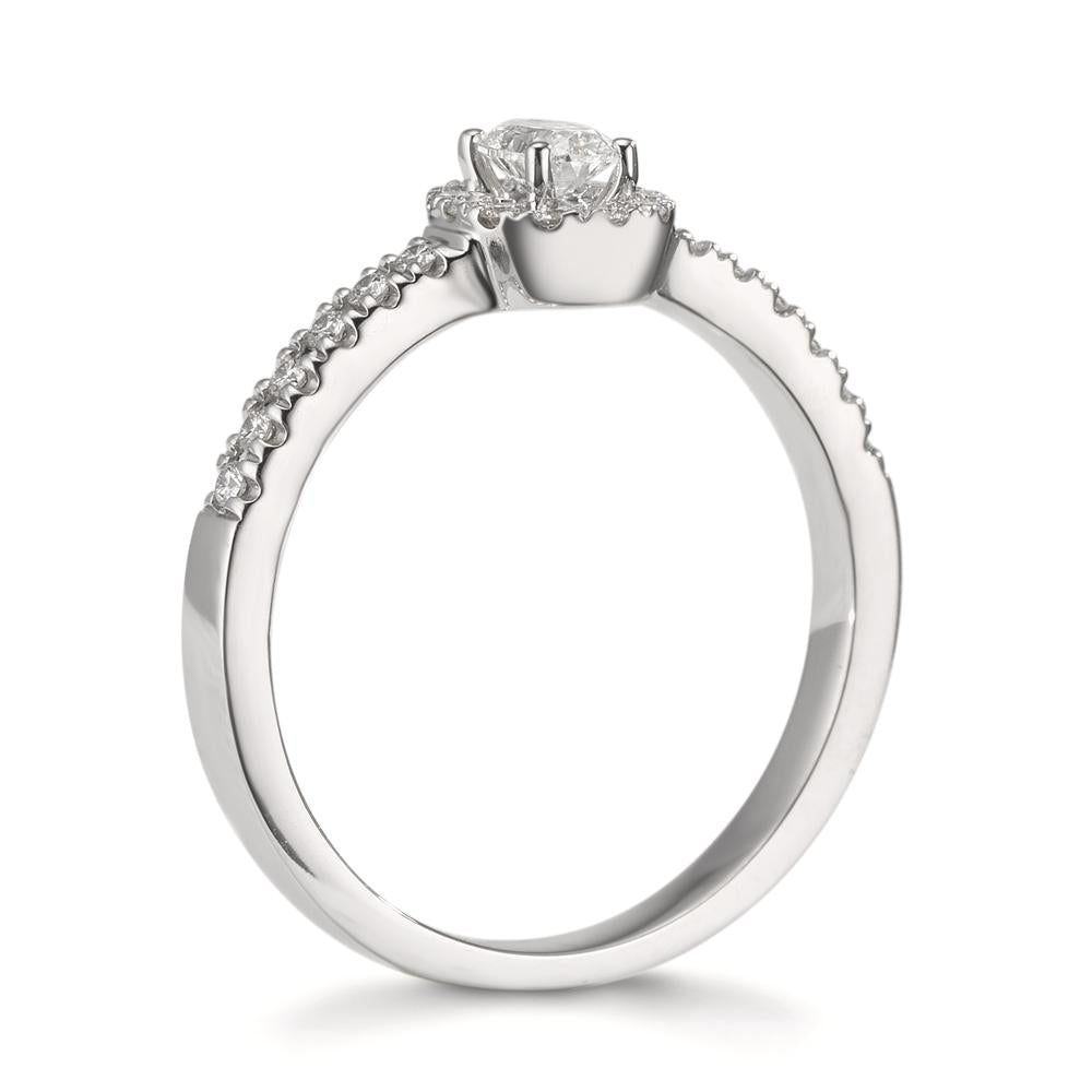 Ringe 750/18K hvidguld Diamant 0.37 ct, w-si