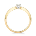 Solitaire ring 750/18K guld Diamant 0.20 ct, w-si