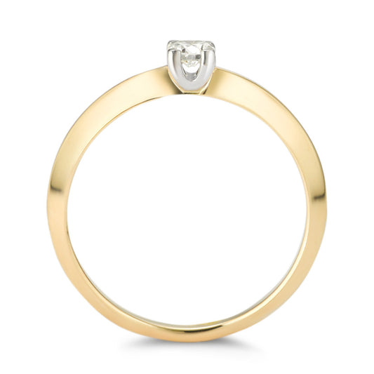 Solitaire ring 750/18K guld Diamant 0.20 ct, w-si