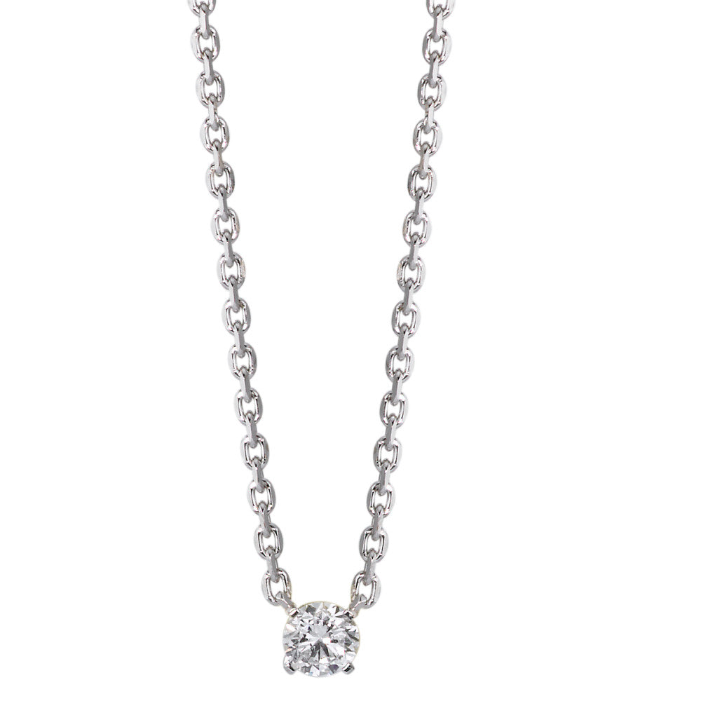 Collier 750/18K hvidguld Diamant 0.20 ct, w-si 40-42 cm