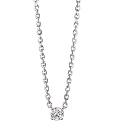 Collier 750/18K hvidguld Diamant 0.20 ct, w-si 40-42 cm