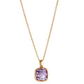 Collier 750/18K guld Ametyst 45 cm