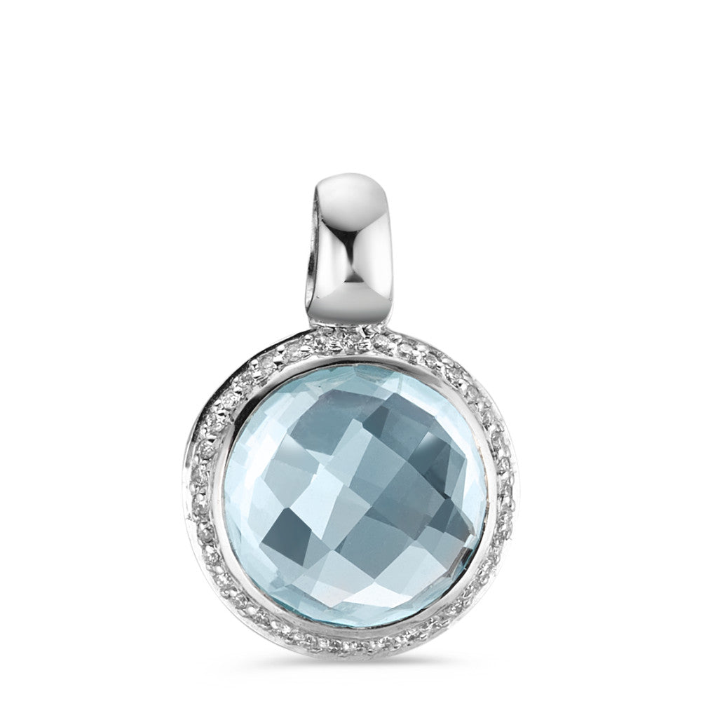 Vedhæng 750/18K hvidguld Topas 0.14 ct, w-si