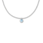 Vedhæng 750/18K hvidguld Topas 0.14 ct, w-si