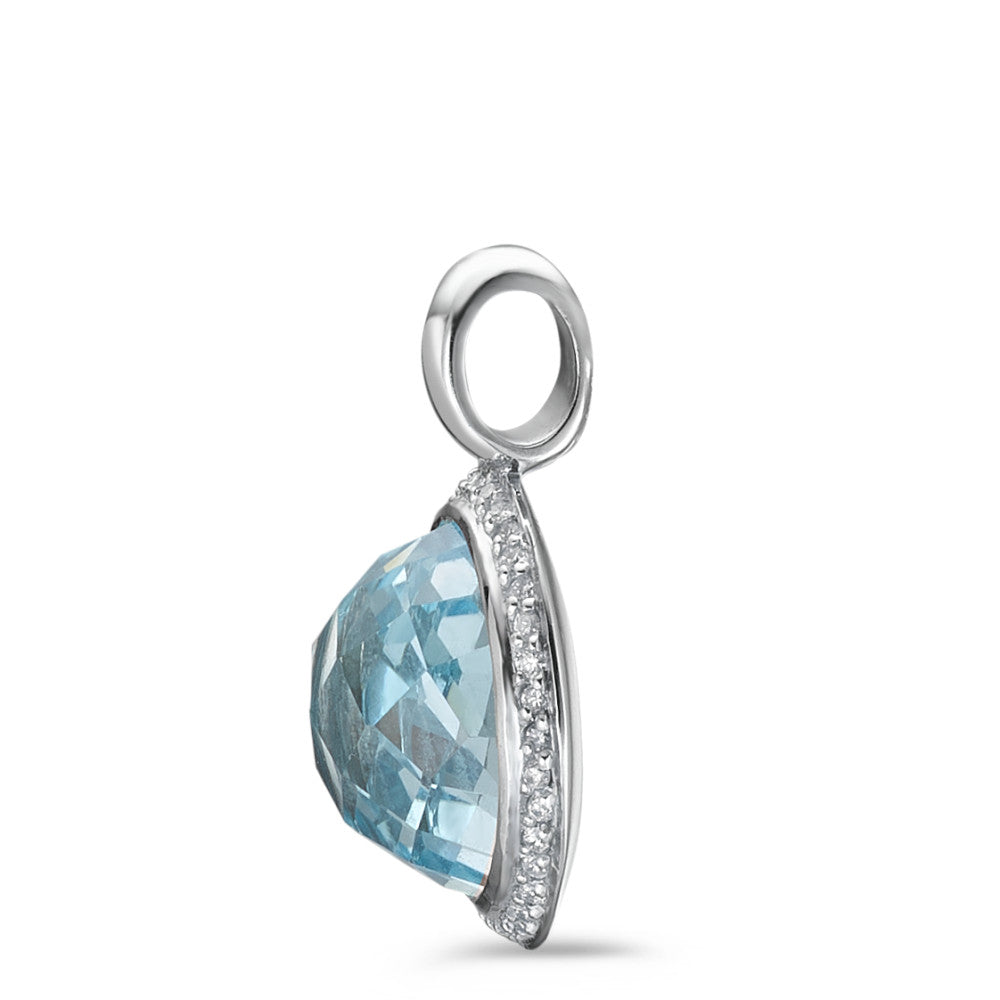Vedhæng 750/18K hvidguld Topas 0.14 ct, w-si