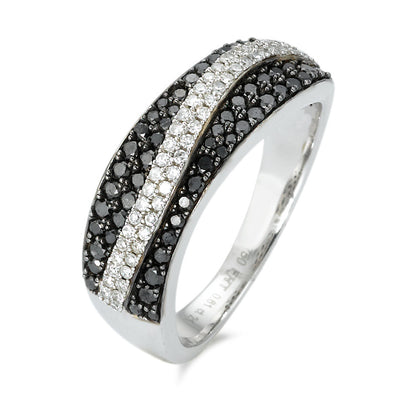 Ringe 750/18K hvidguld Diamant 0.61 ct, 92 Sten , w-si