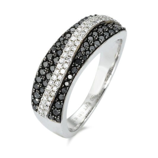 Ringe 750/18K hvidguld Diamant 0.61 ct, 92 Sten , w-si