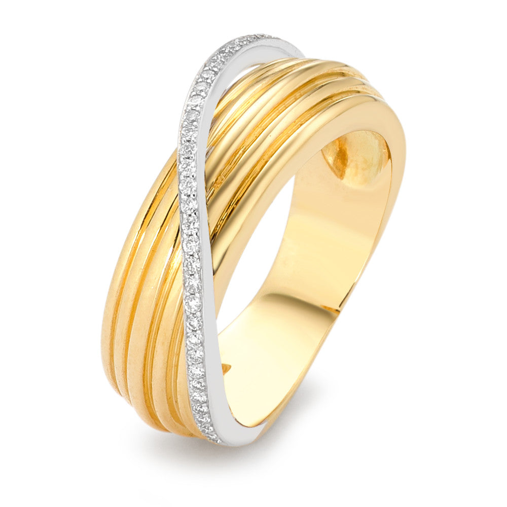 Ringe 750/18K guld Diamant 0.12 ct, w-si