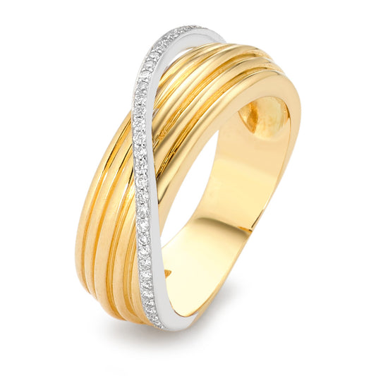 Ringe 750/18K guld Diamant 0.12 ct, w-si