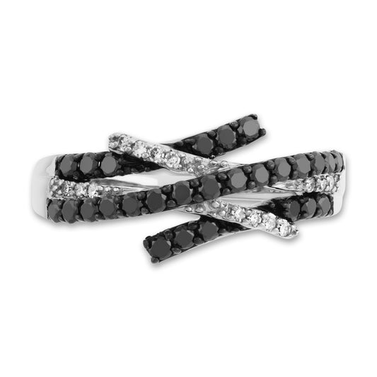 Ringe 750/18K hvidguld Diamant 0.47 ct, 41 Sten , w-si