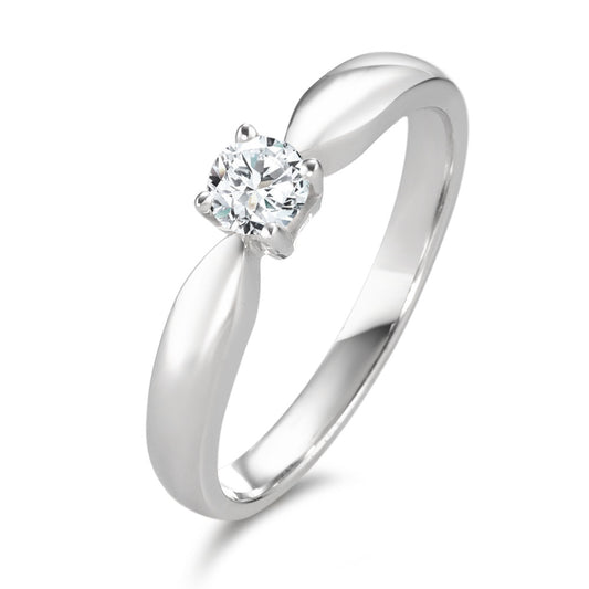 Solitaire ring 750/18K hvidguld Diamant 0.20 ct, w-si
