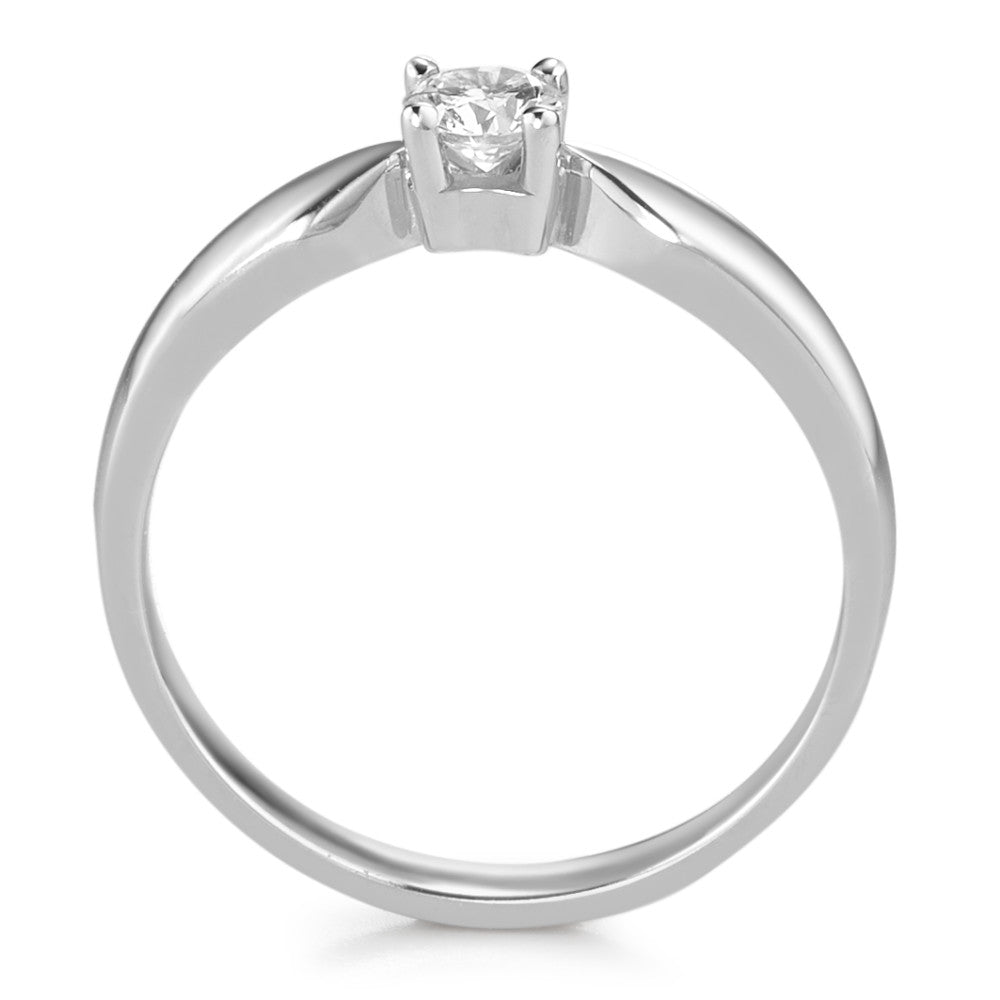 Solitaire ring 750/18K hvidguld Diamant 0.20 ct, w-si